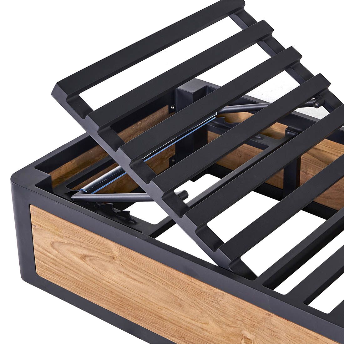 OUTLIV. Paros Gartenloungesofa verstellbar Aluminium/Teak recycelt/Olefin