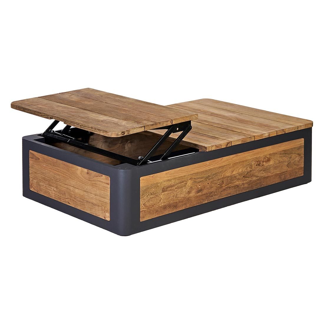 OUTLIV. Paros Loungetisch 113x70cm Aluminium/Teak recycelt