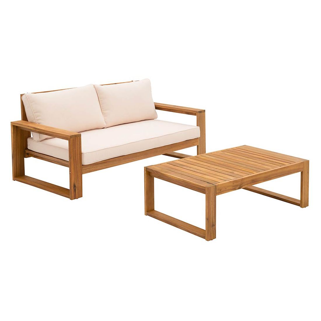OUTLIV. Santa Cruz Loungeset inkl. Loungetisch Akazie/Polyester