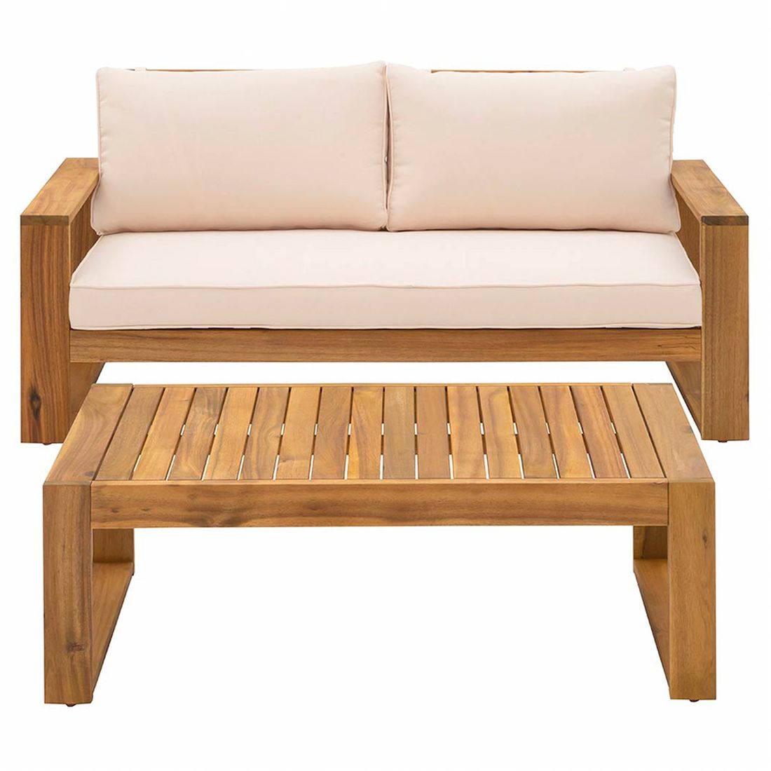 OUTLIV. Santa Cruz Loungeset inkl. Loungetisch Akazie/Polyester