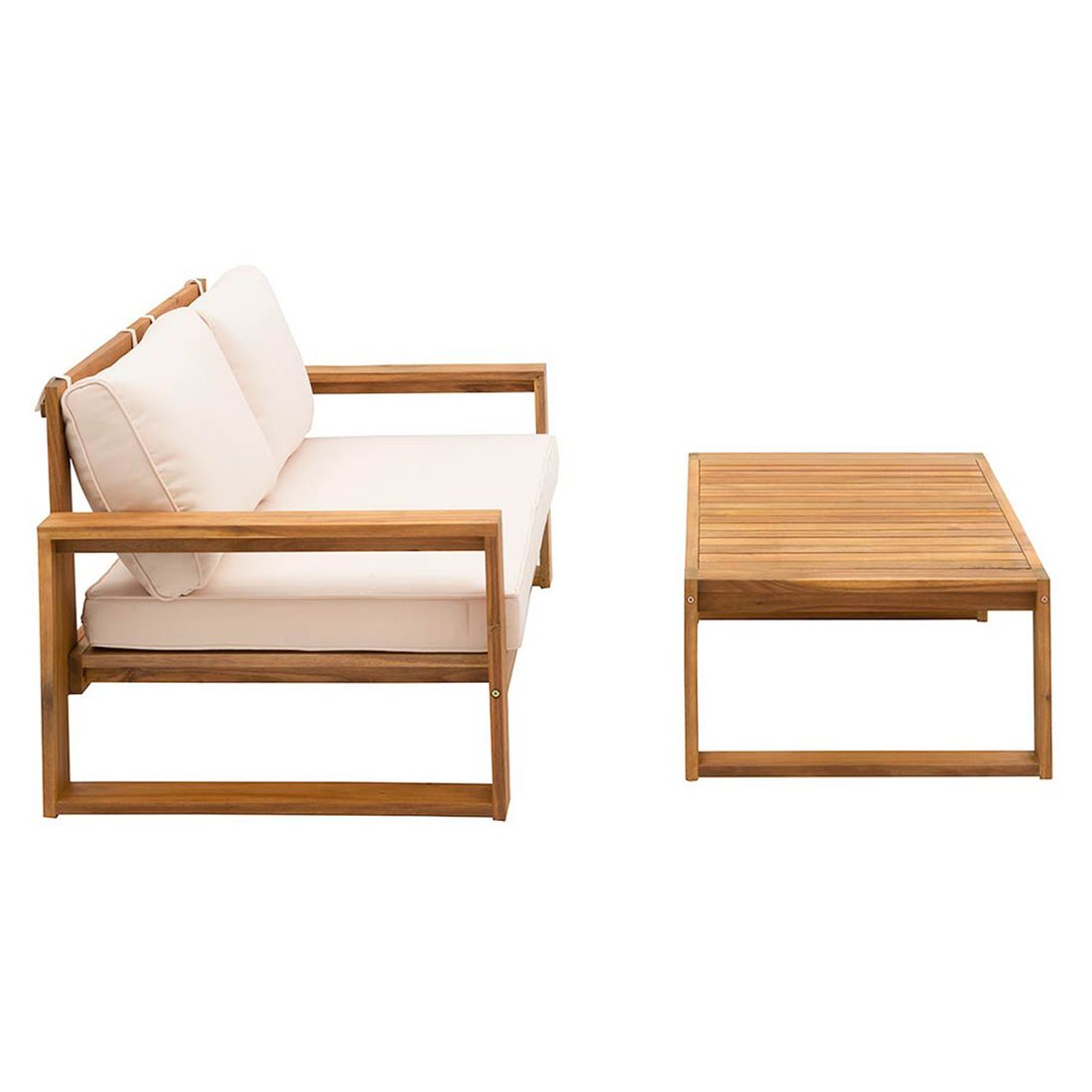 OUTLIV. Santa Cruz Loungeset inkl. Loungetisch Akazie/Polyester