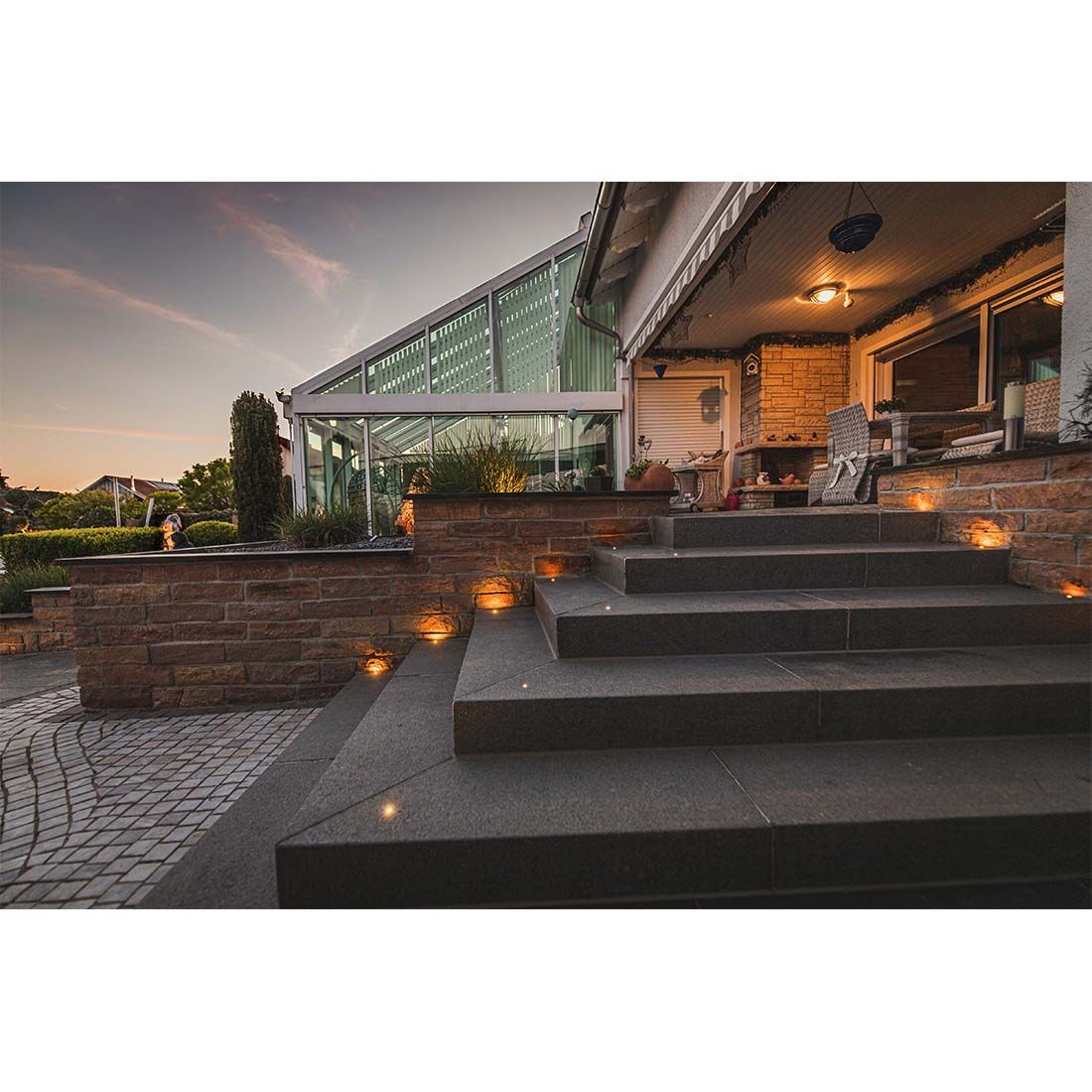 OUTLIV. Smart Light Starter-Set "3 Decklights mit Transformator"