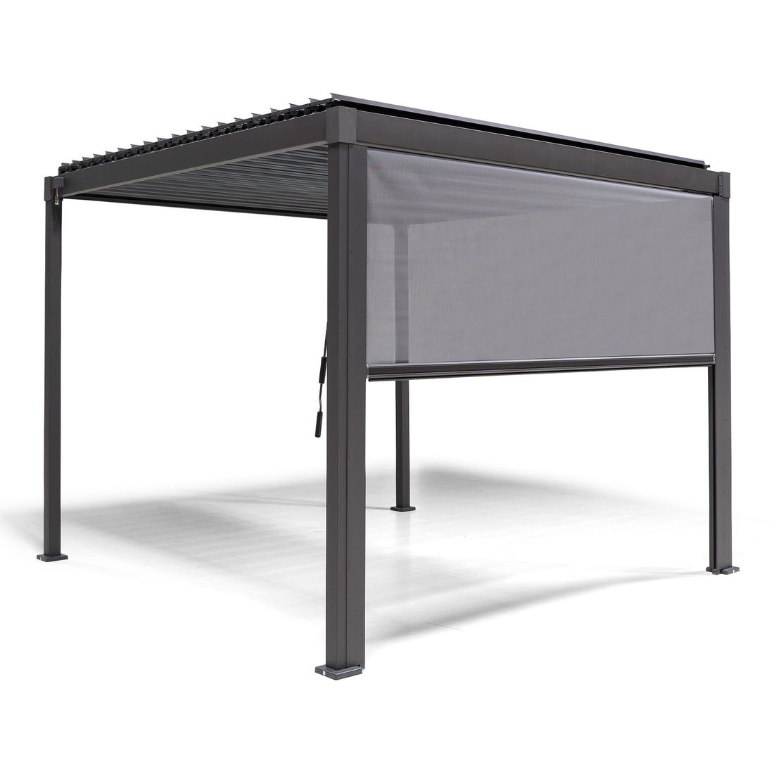 OUTLIV. Solid Seitenrollo für Gartenpergola 300cm Aluminium/Textilene