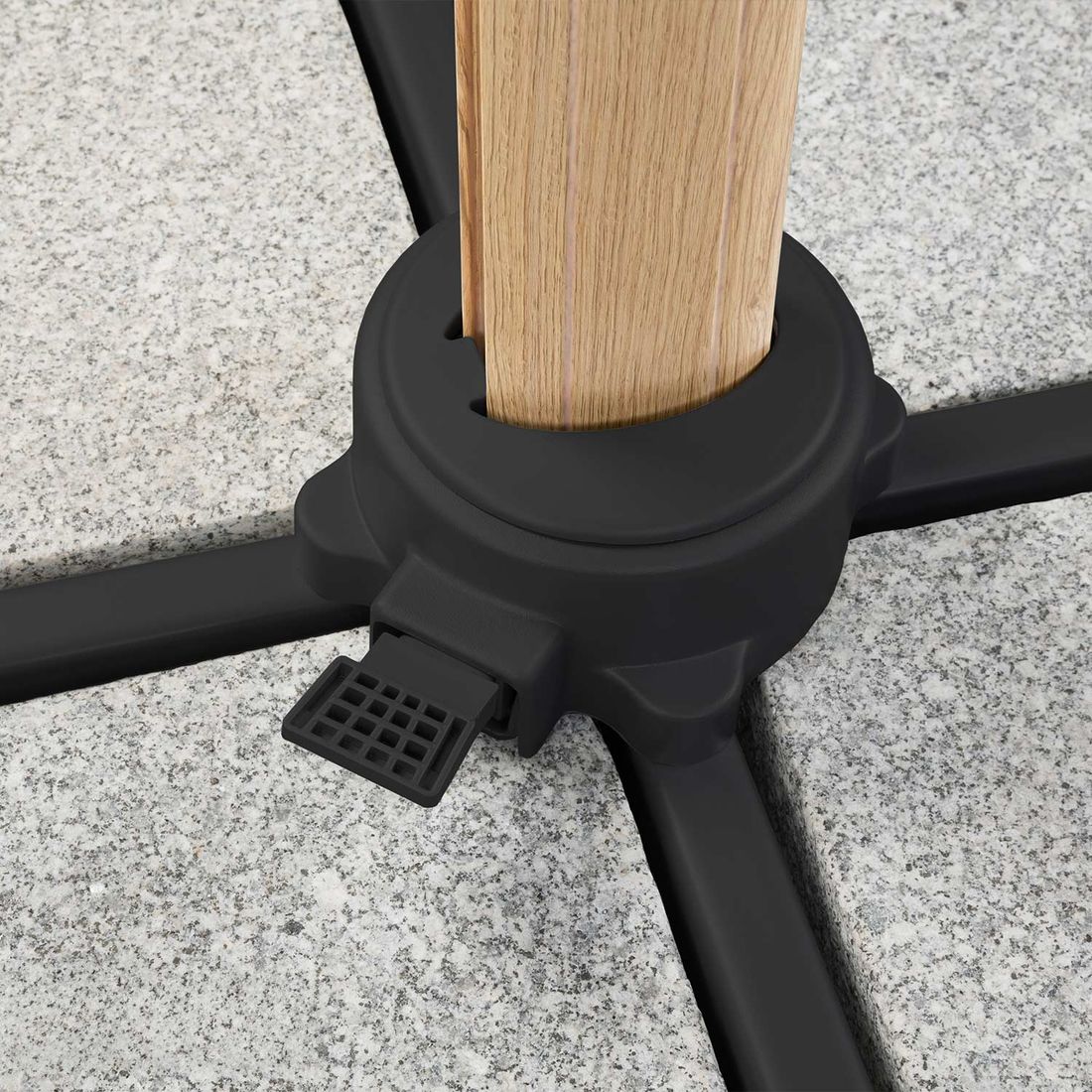Schneider Rhodos Twist-Woody Ampelschirm 300x300cm
