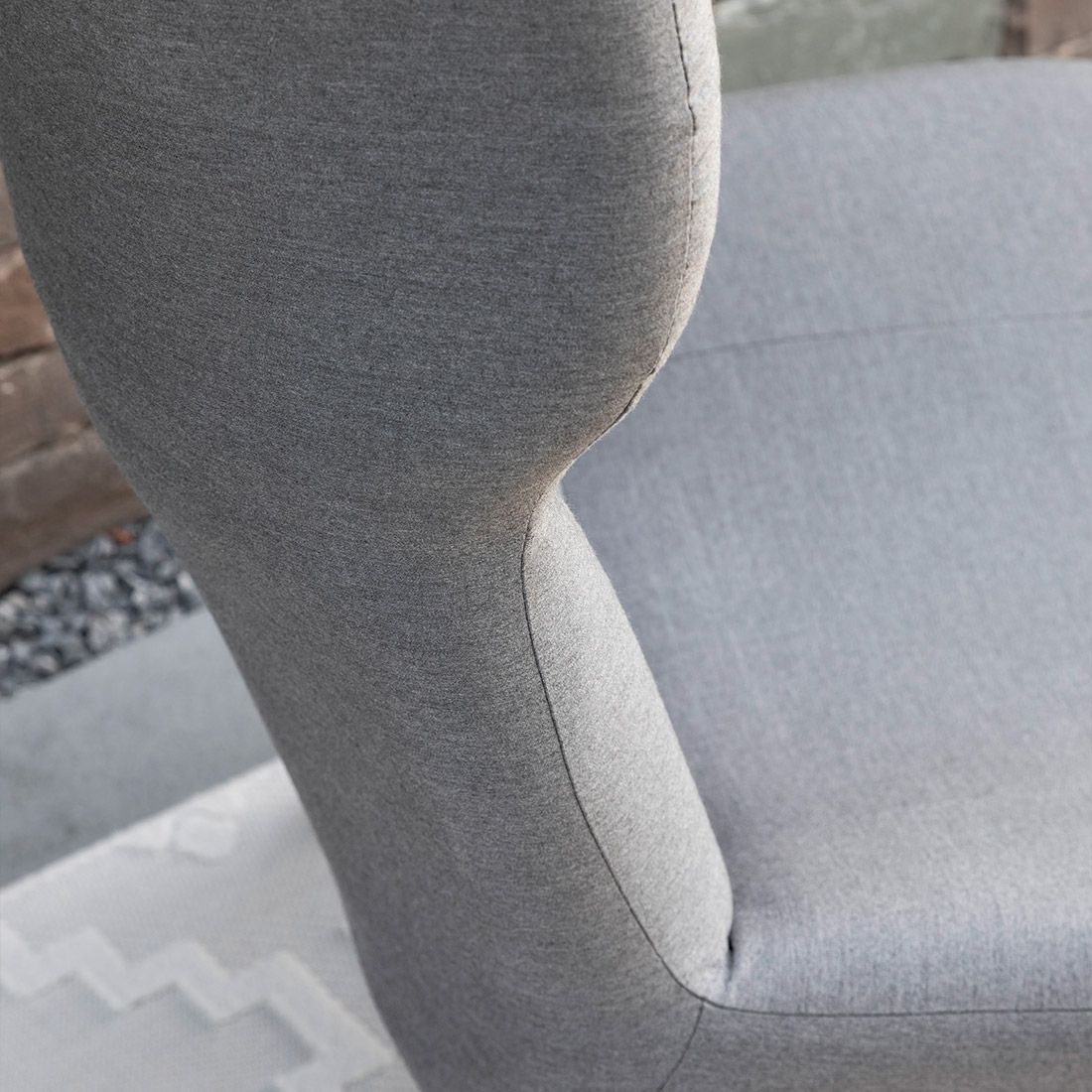 SCHÖNER WOHNEN-Kollektion Elin Loungesessel inkl. Hocker Aluminium/Sunbrella