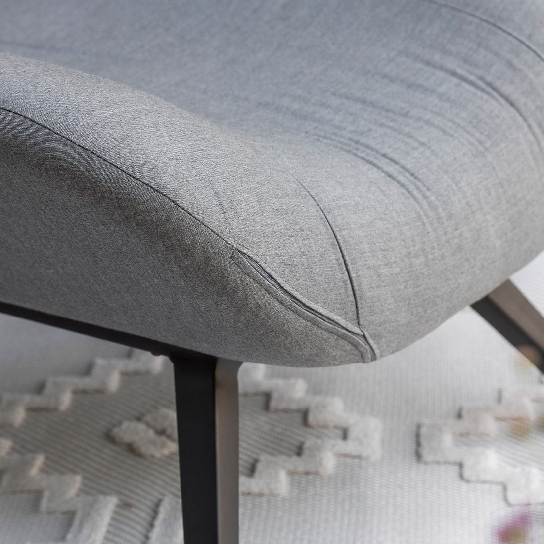 SCHÖNER WOHNEN-Kollektion Elin Loungesessel inkl. Hocker Aluminium/Sunbrella