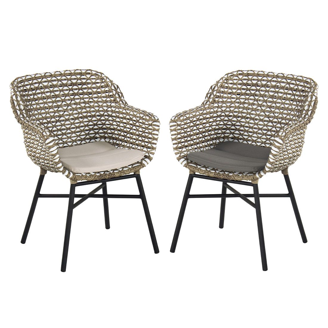 SCHÖNER WOHNEN-Kollektion Saba Gartensessel Aluminium/Kunststoff/Polyrattan