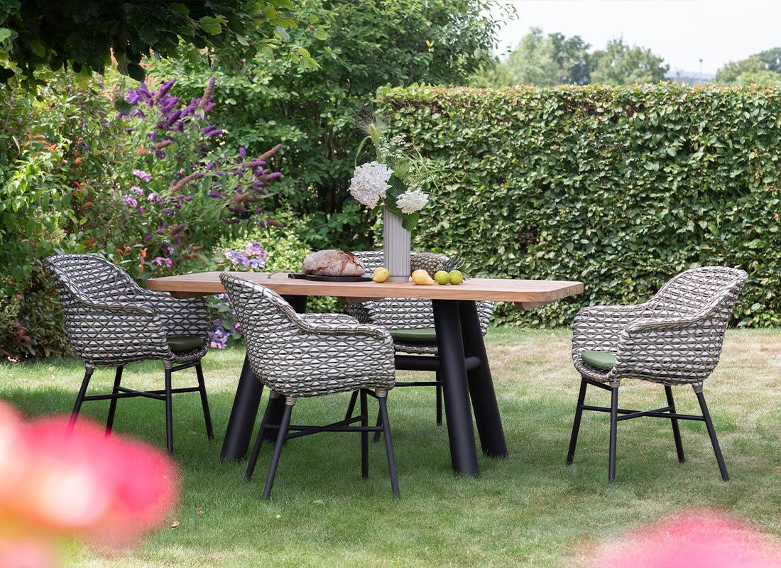 SCHÖNER WOHNEN-Kollektion Saba Gartensessel Aluminium/Kunststoff/Polyrattan