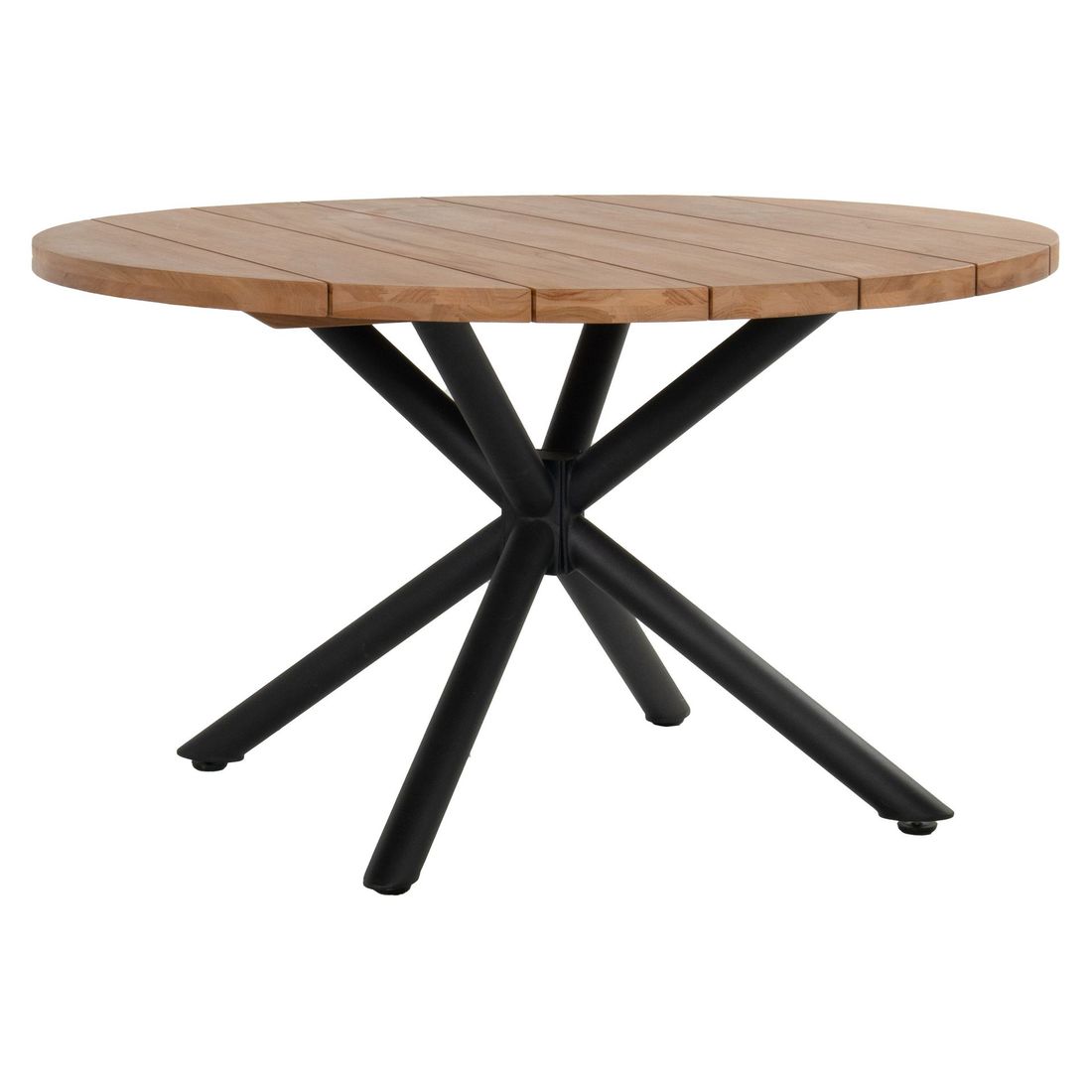 SCHÖNER WOHNEN-Kollektion Saba Gartentisch Ø130cm Aluminium/Teak recycelt