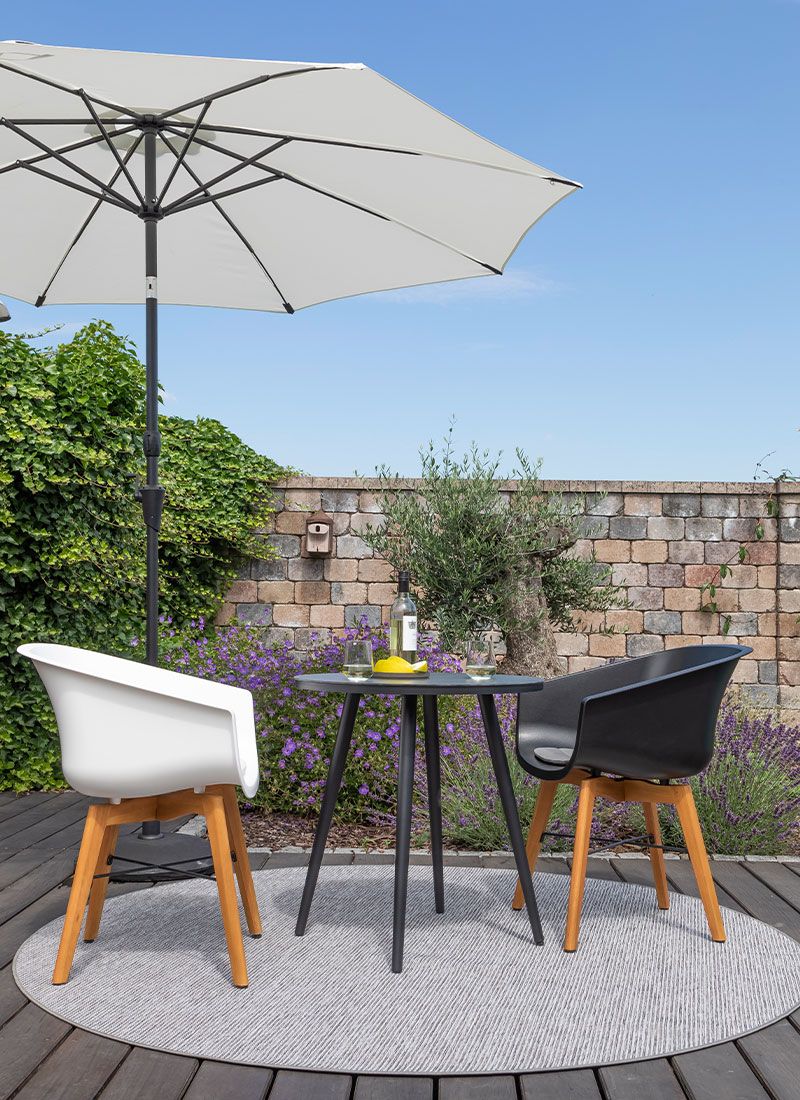 SCHÖNER WOHNEN-Kollektion Texel Gartensessel Eukalyptus/Kunststoff