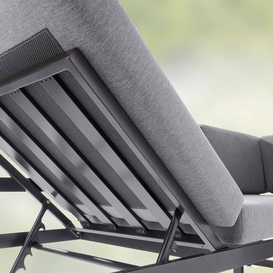 Sieger Adelaide Diningsofa Aluminium/Sunproof