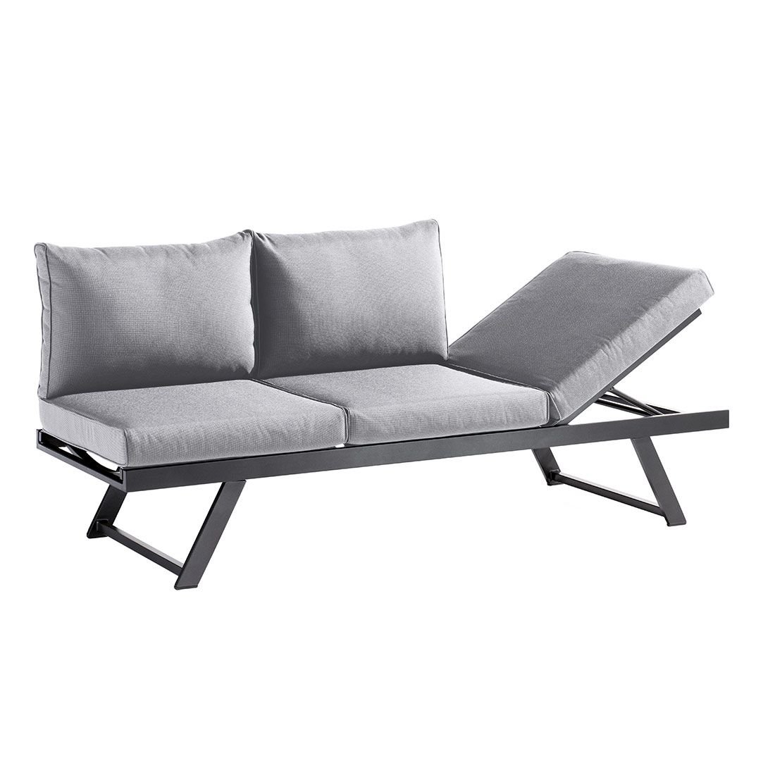 Sieger Auckland Diningsofa Aluminium/Sunproof