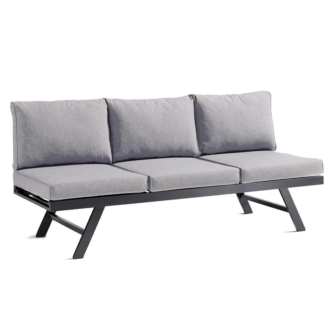Sieger Auckland Diningsofa Aluminium/Sunproof