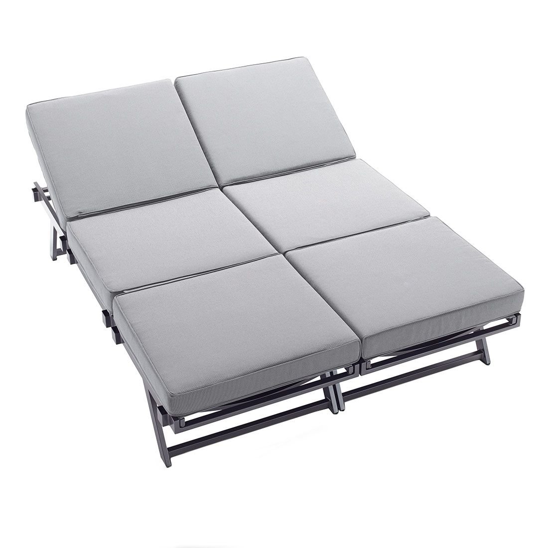 Sieger Auckland Diningsofa Aluminium/Sunproof
