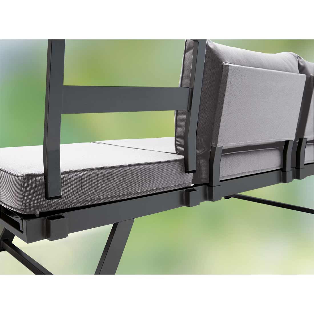 Sieger Auckland Diningsofa Aluminium/Sunproof