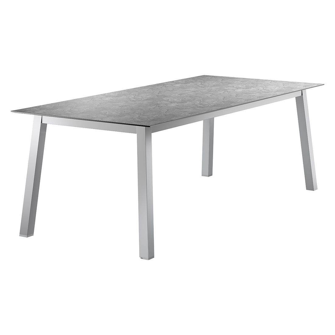 Sieger Gartentisch 220x100cm Aluminium/Polytec Graphit/Schiefer Anthrazit | Tische