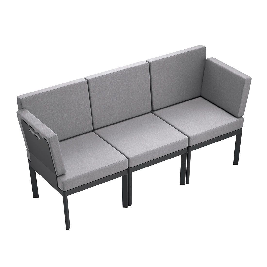 Sieger Lugo Gartenloungesofa Aluminium/Sunproof