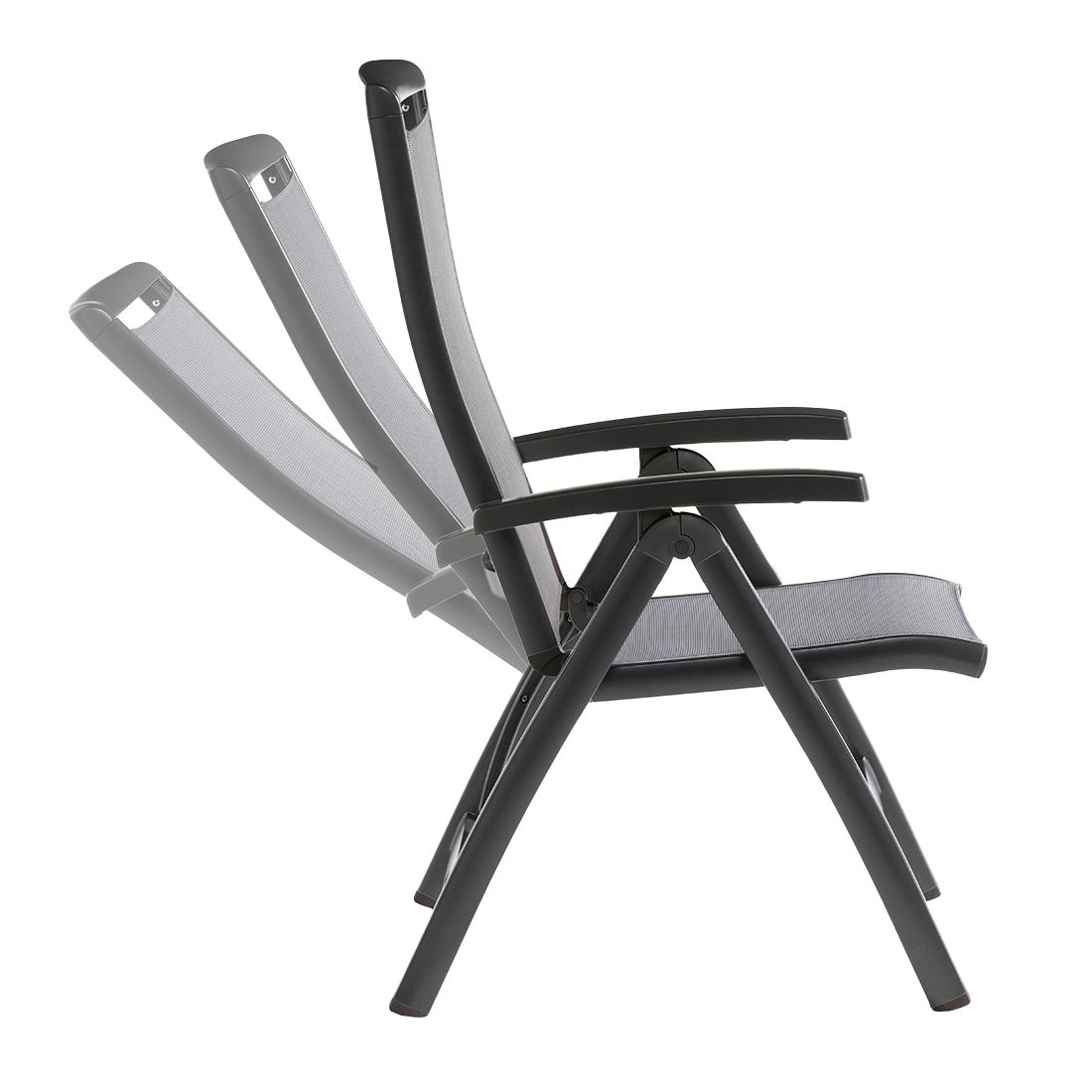 Sieger Royal Klappsessel verstellbar Aluminium/Textilux