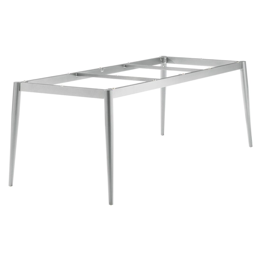 Sieger Gartentisch-Gestell Rundrohr Aluminium