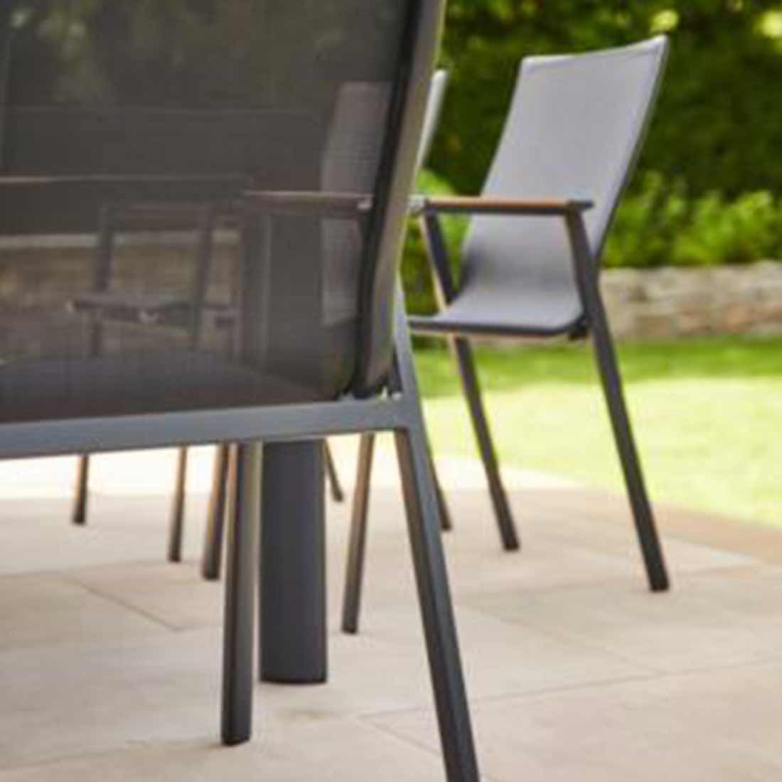 Siena Garden Rondo Stapelsessel Aluminium/Ranotex