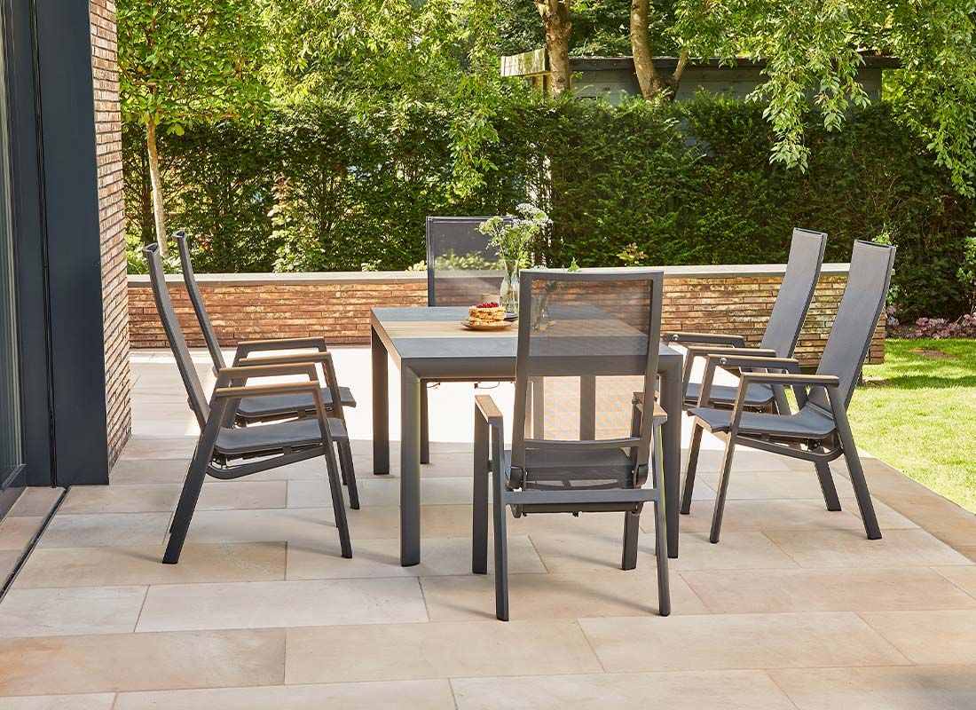 Siena Garden Rondo Stapelsessel verstellbar Aluminium/Ranotex