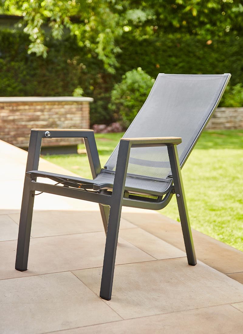 Siena Garden Rondo Stapelsessel verstellbar Aluminium/Ranotex