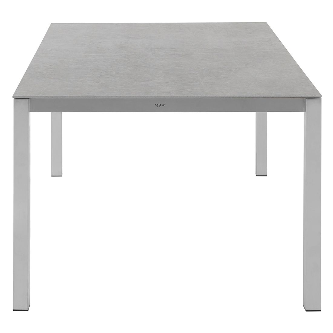 Solpuri Classic Ausziehtisch 160/220x100cm Edelstahl/Dekton