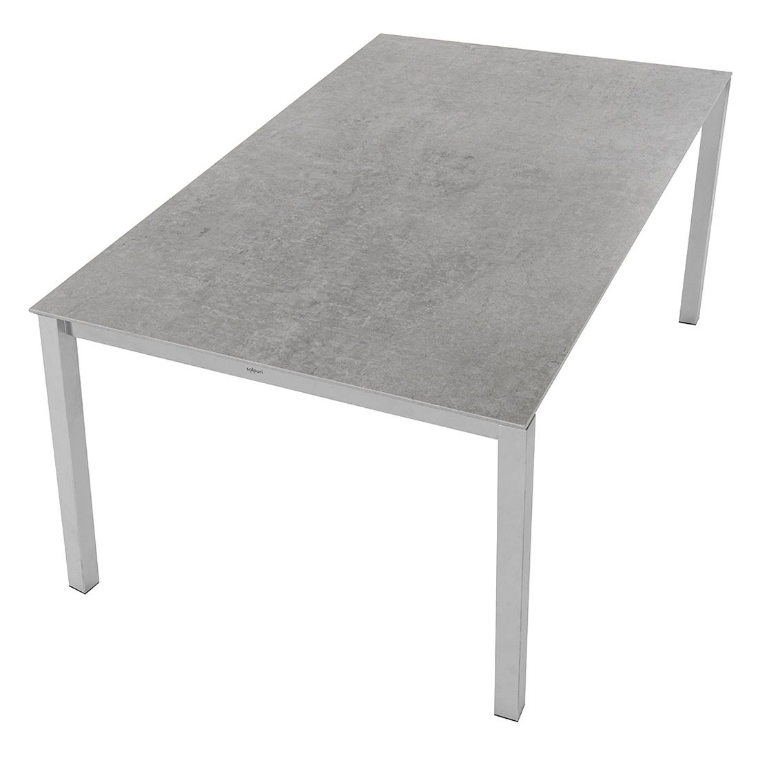 Solpuri Classic Ausziehtisch 160/220x100cm Edelstahl/Dekton