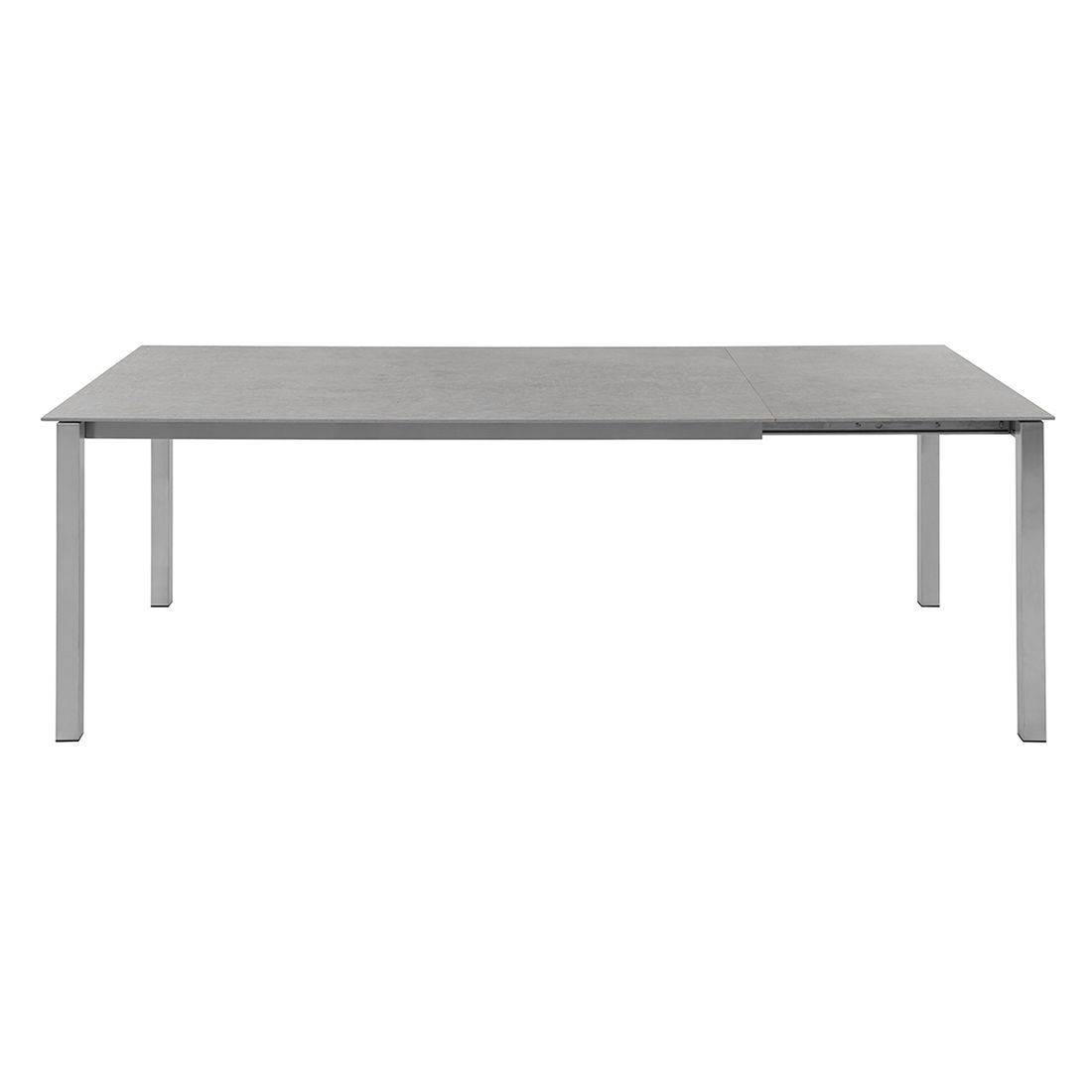 Solpuri Classic Ausziehtisch 160/220x100cm Edelstahl/Dekton