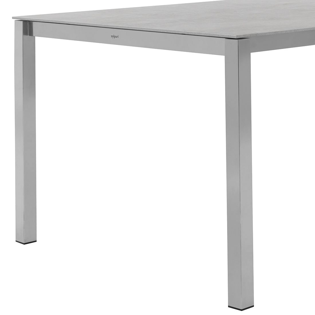 Solpuri Classic Ausziehtisch 160/220x100cm Edelstahl/Dekton