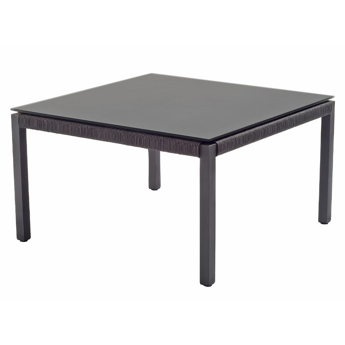 Solpuri Club Loungetisch 80x80cm Aluminium/Rope/Keramik