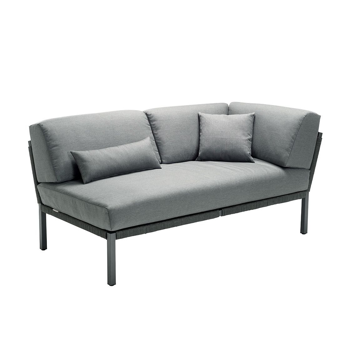 Solpuri Club Ecklounge inkl. Loungetisch Aluminium/Rope