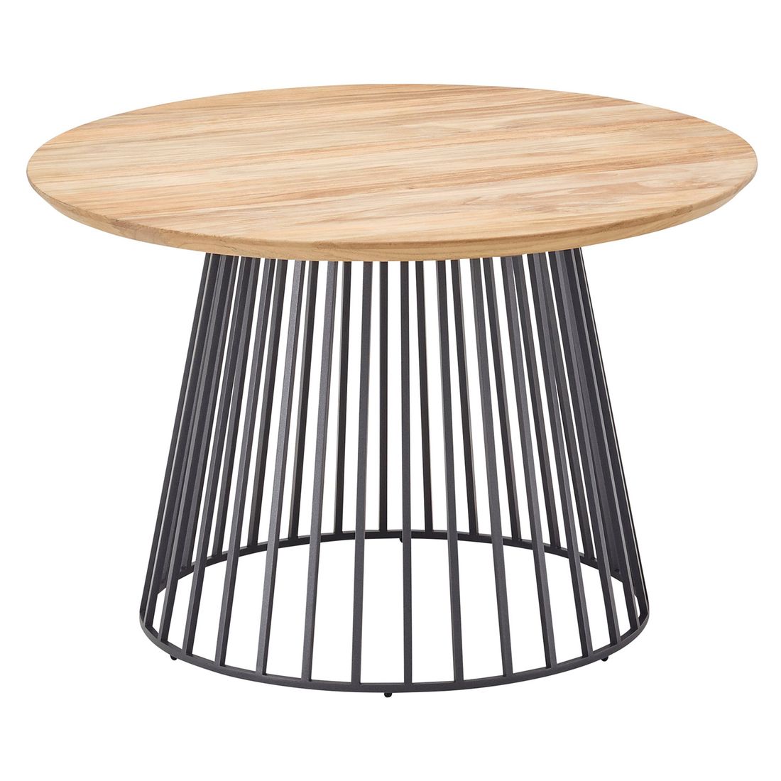 Solpuri Grid Loungetisch Aluminium/Teak