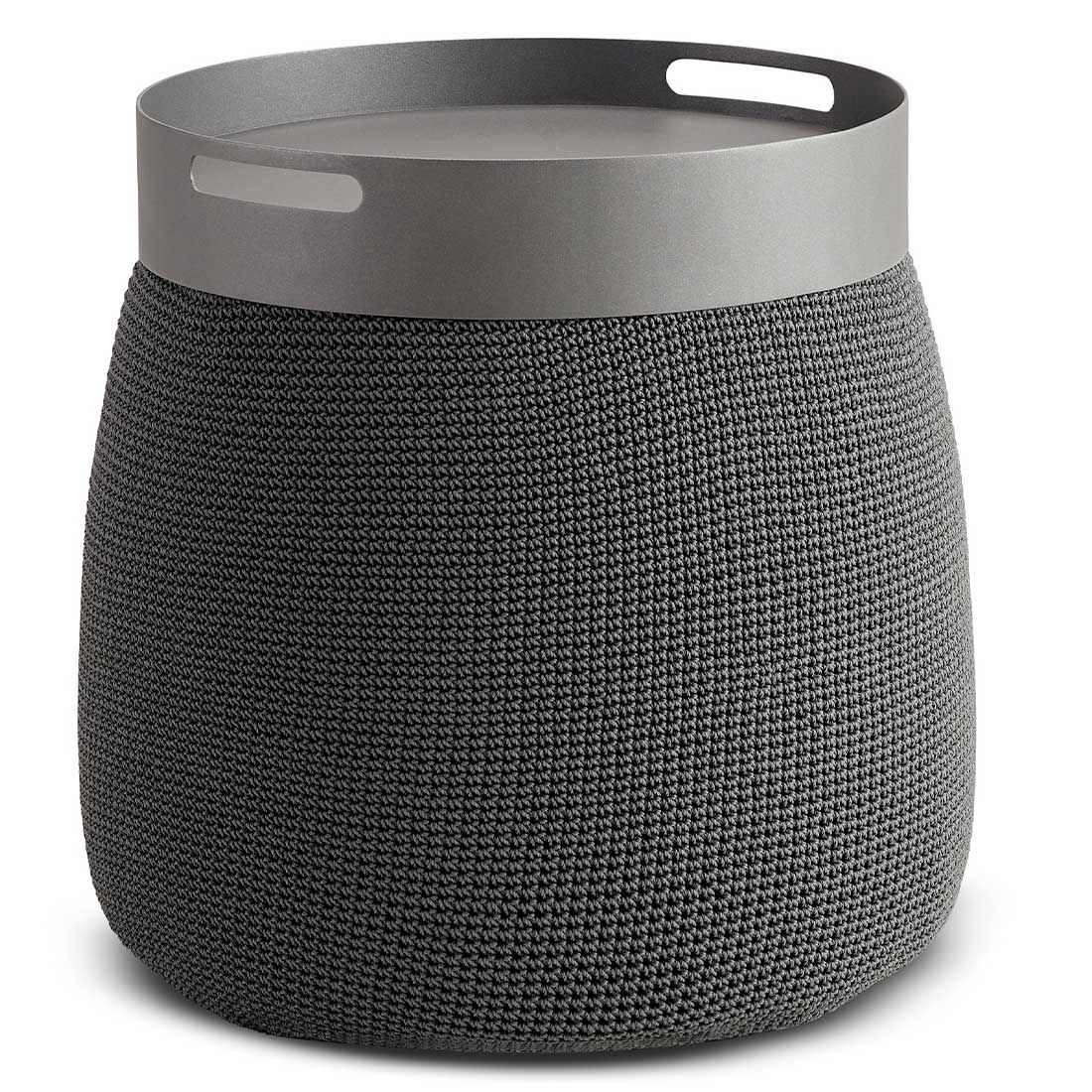 Solpuri Knuff Tablett für Loungehocker S Ø48x10cm Aluminium