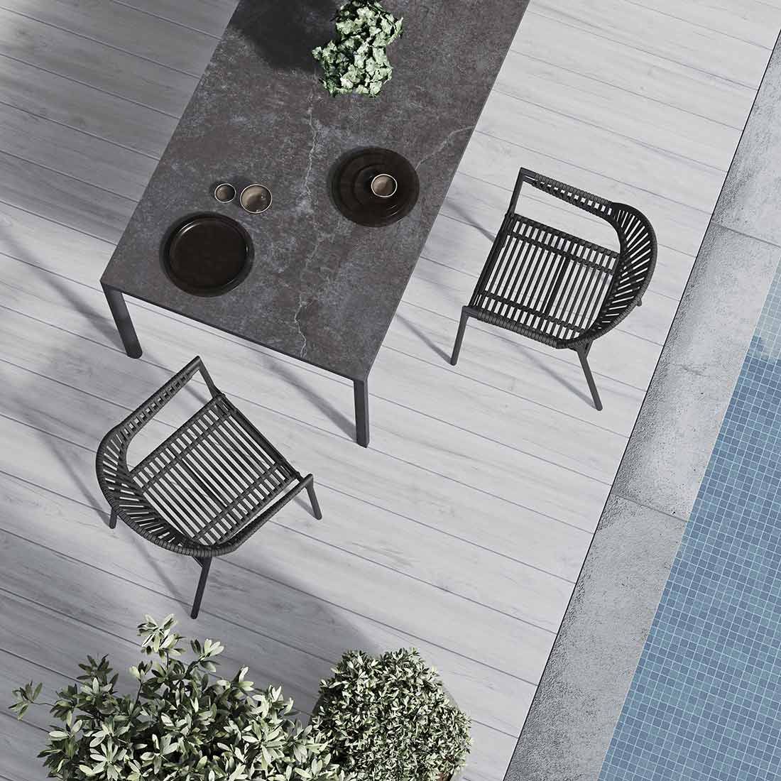 Solpuri Soft Ausziehtisch 160/220x100cm Aluminium/Dekton