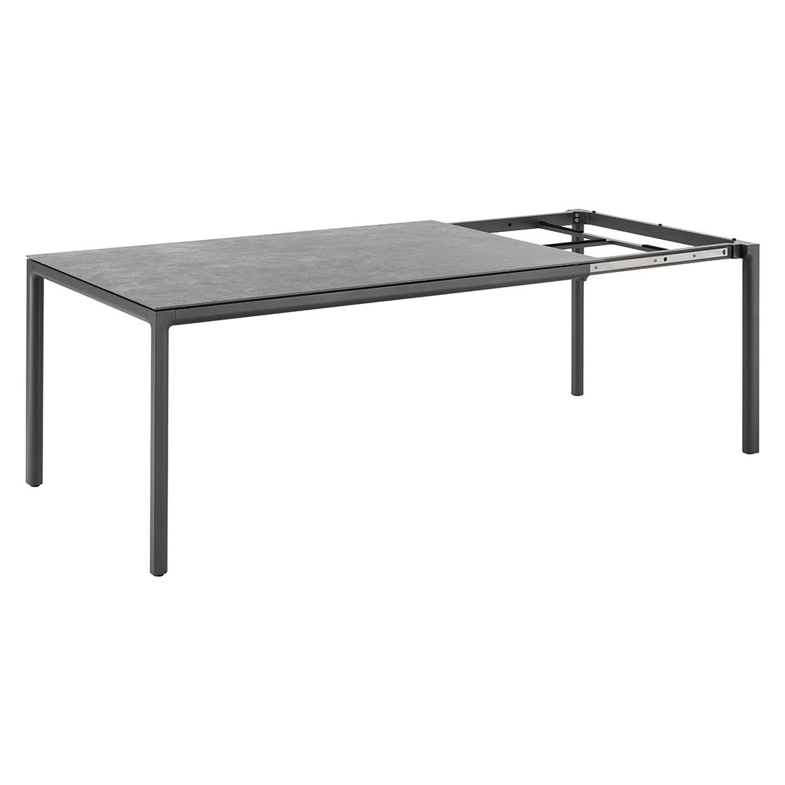 Solpuri Soft Ausziehtisch 160/220x100cm Aluminium/Dekton