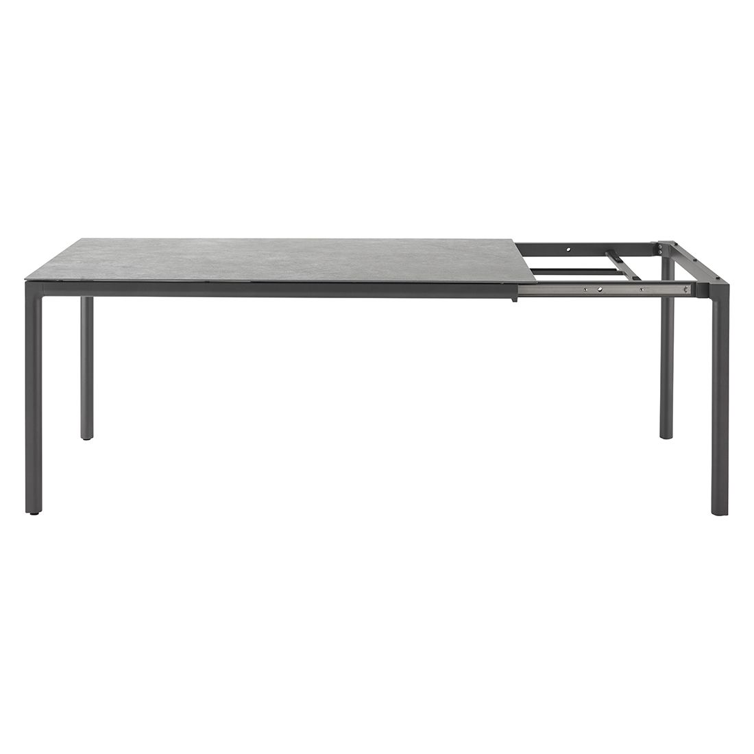 Solpuri Soft Ausziehtisch 160/220x100cm Aluminium/Dekton