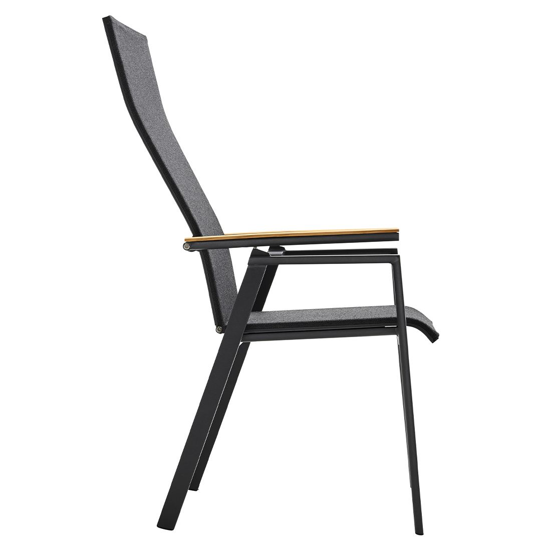 Solpuri Soul Gartensessel verstellbar Aluminium/Textilene/Teak