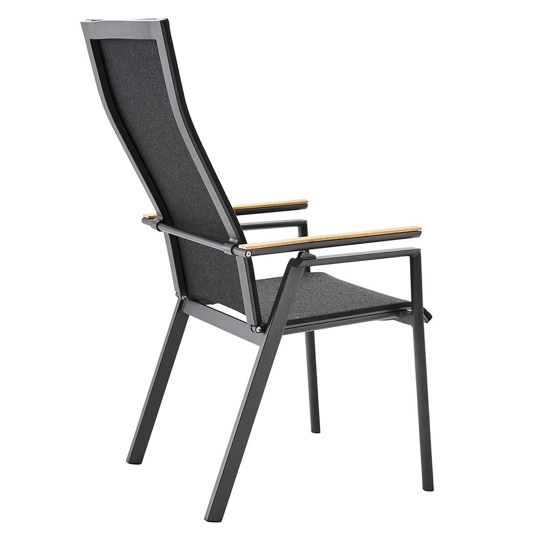 Solpuri Soul Gartensessel verstellbar Aluminium/Textilene/Teak