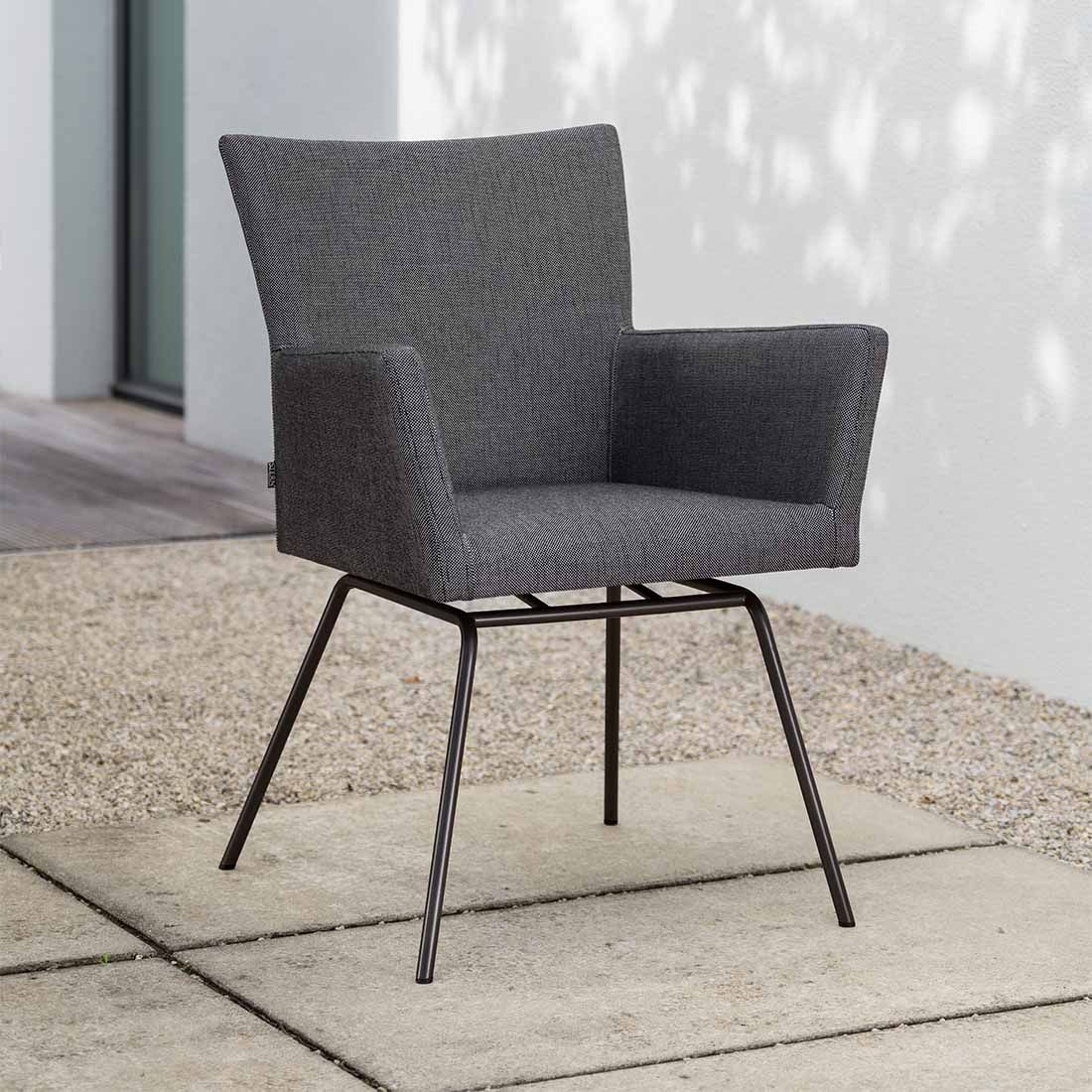 Stern Artus VIP Diningsessel Edelstahl/Outdoorstoff