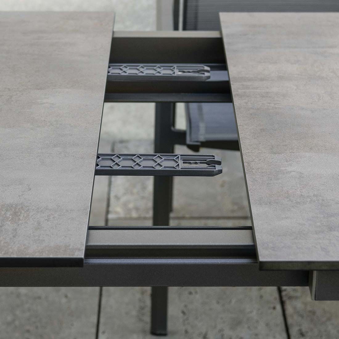 Stern Ausziehtisch 160/210x90cm Aluminium/Silverstar