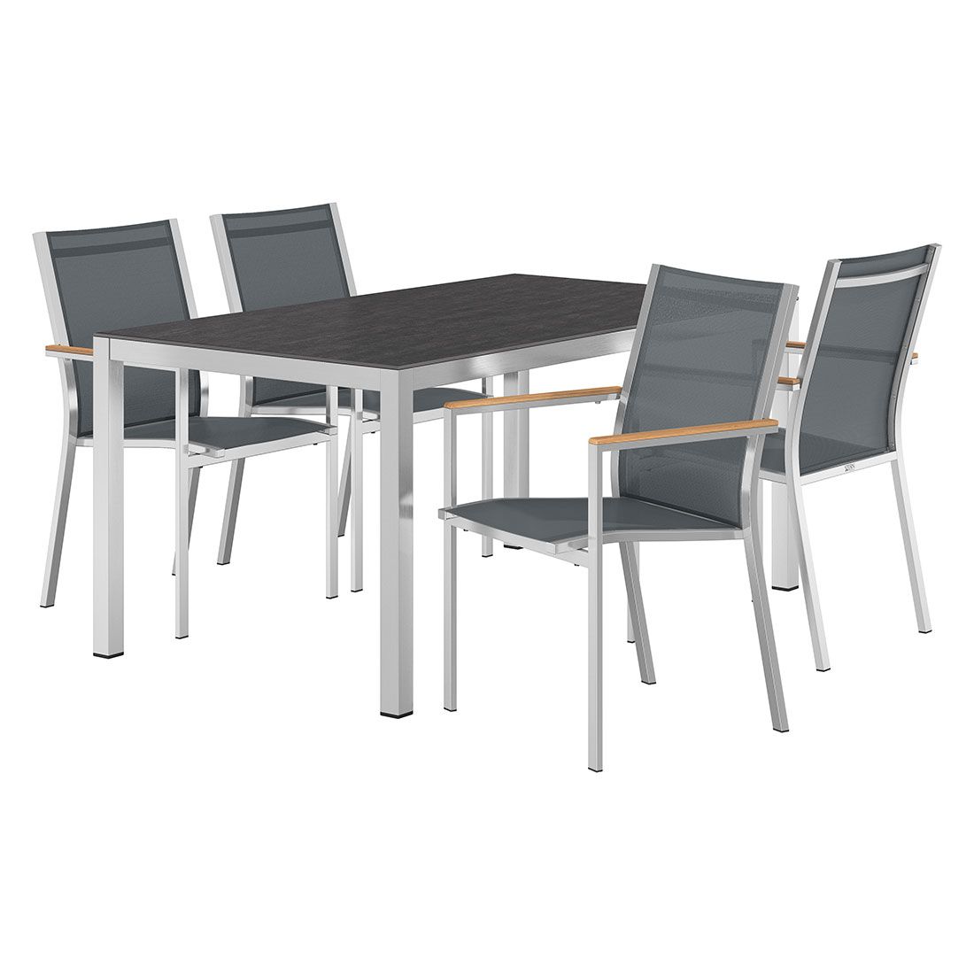 Stern Cardiff Gartenmöbel-Set M (4 Plätze) mit OUTLIV. Tisch 160x90cm