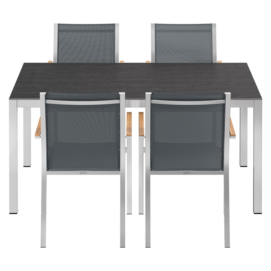 Stern Cardiff Gartenmöbel-Set M (4 Plätze) mit OUTLIV. Tisch 160x90cm