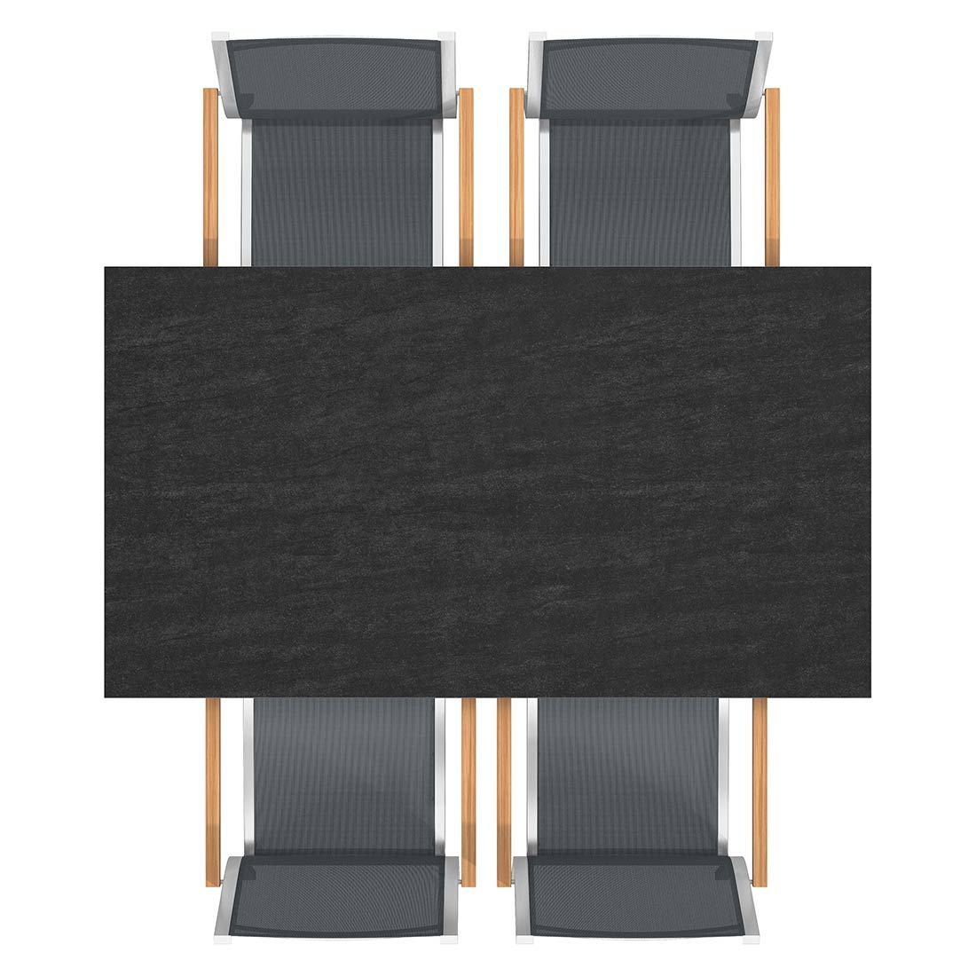 Stern Cardiff Gartenmöbel-Set M (4 Plätze) mit OUTLIV. Tisch 160x90cm