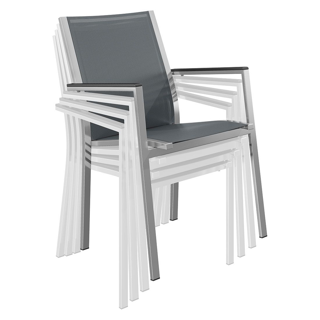 Stern Cardiff Gartenmöbel-Set L (6 Plätze) mit OUTLIV. Tisch 160/217/267x91cm