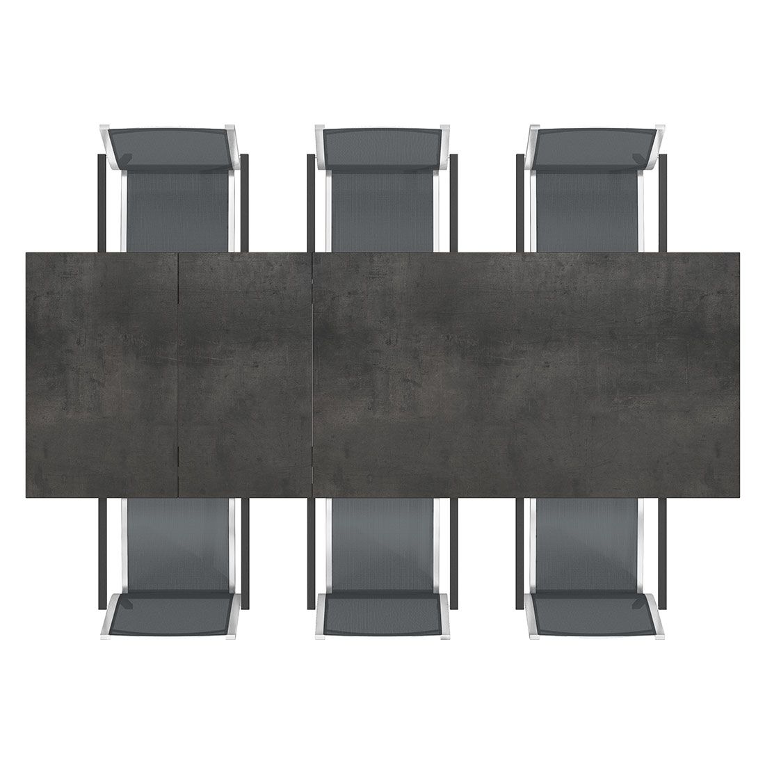 Stern Cardiff Gartenmöbel-Set L (6 Plätze) mit OUTLIV. Tisch 160/217/267x91cm