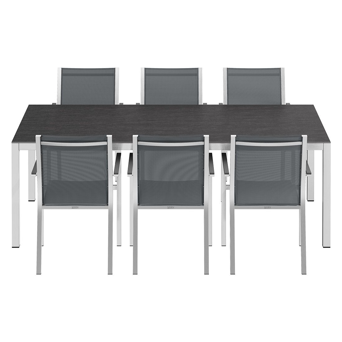 Stern Cardiff Gartenmöbel-Set L (6 Plätze) mit OUTLIV. Tisch 220x100cm