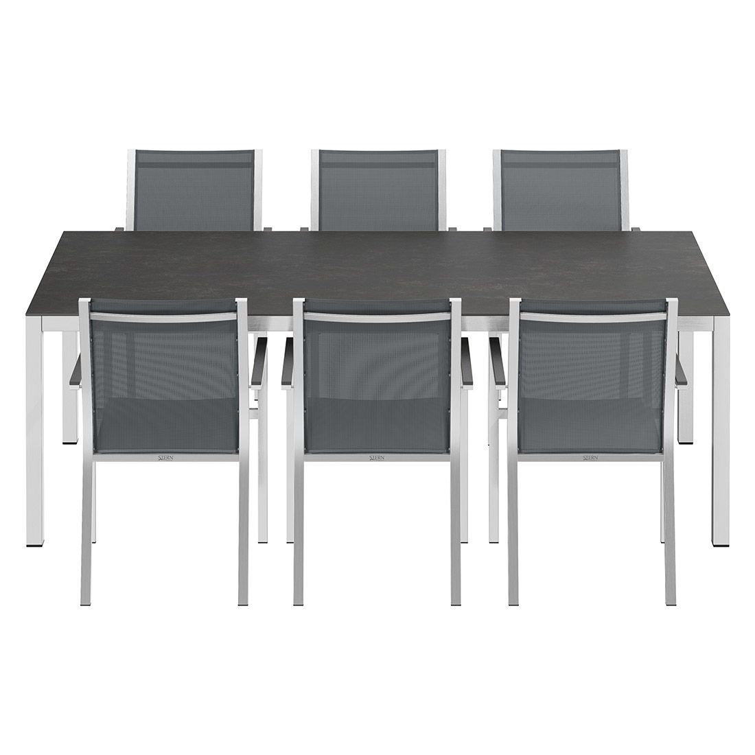 Stern Cardiff Gartenmöbel-Set L (6 Plätze) mit OUTLIV. Tisch 220x100cm