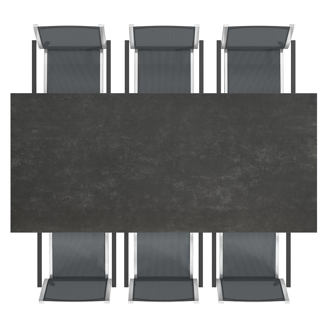 Stern Cardiff Gartenmöbel-Set L (6 Plätze) mit OUTLIV. Tisch 220x100cm