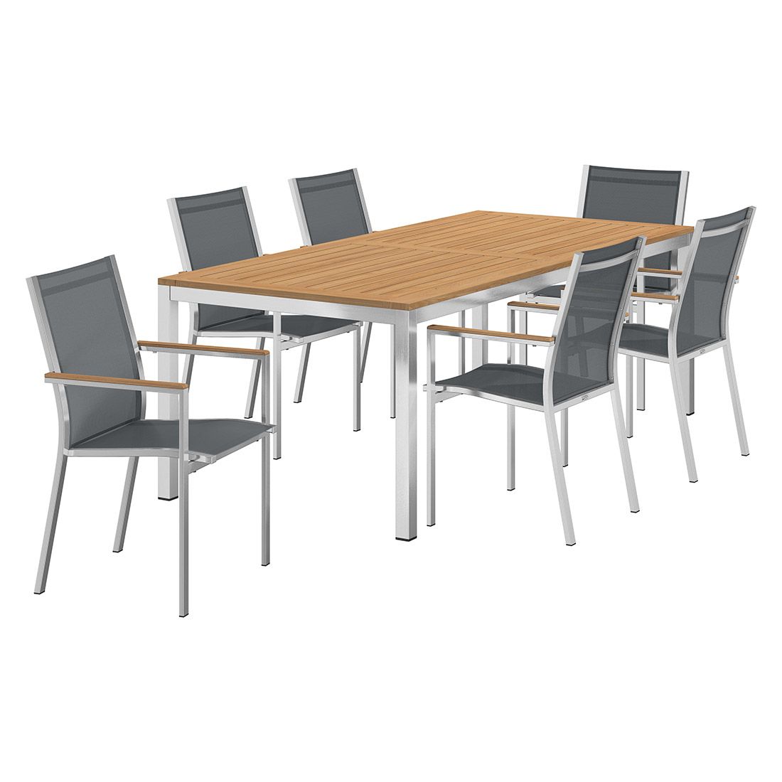 Stern Cardiff Gartenmöbel-Set L (6 Plätze) mit OUTLIV. Tisch 220x100cm